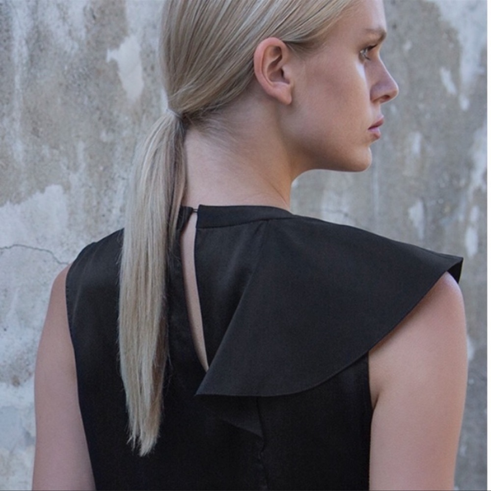 Cuyana Silk Ruffle Dress